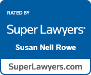 rated by Super Lawyers Susan Nell Rowe superlawyers.com